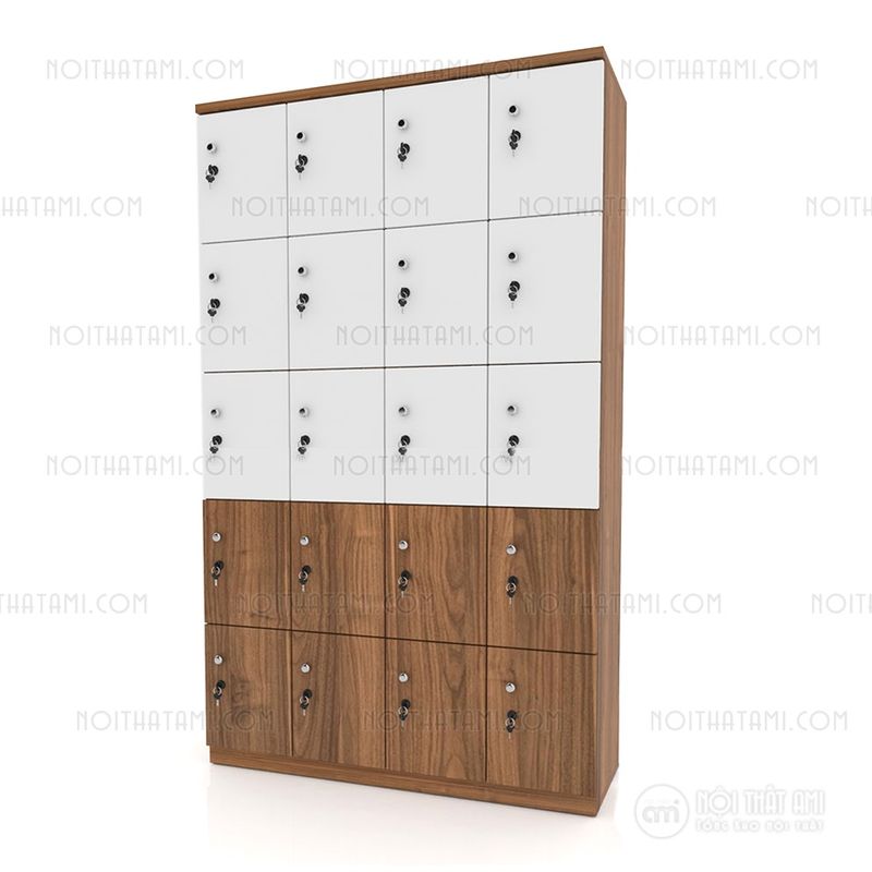 Tủ locker gỗ hiện đại