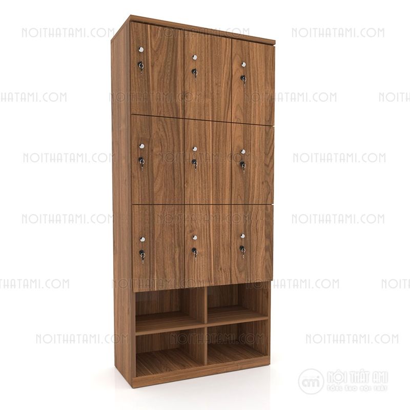 tủ locker gỗ 2 ngăn