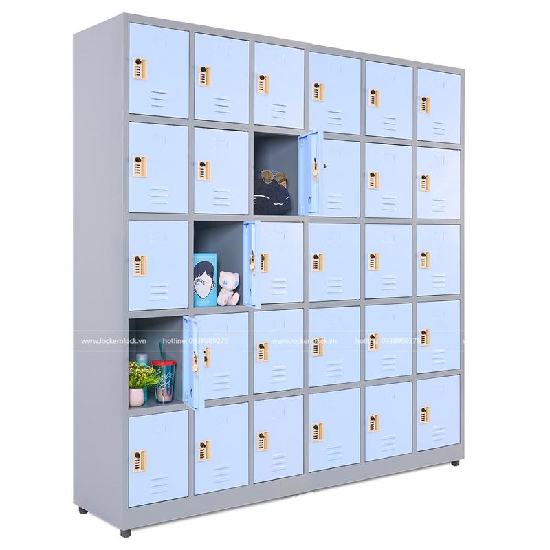 Tủ locker sắt 30 ngăn cao cấp