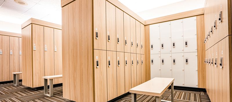 Hình ảnh hệ thống locker hiện đại