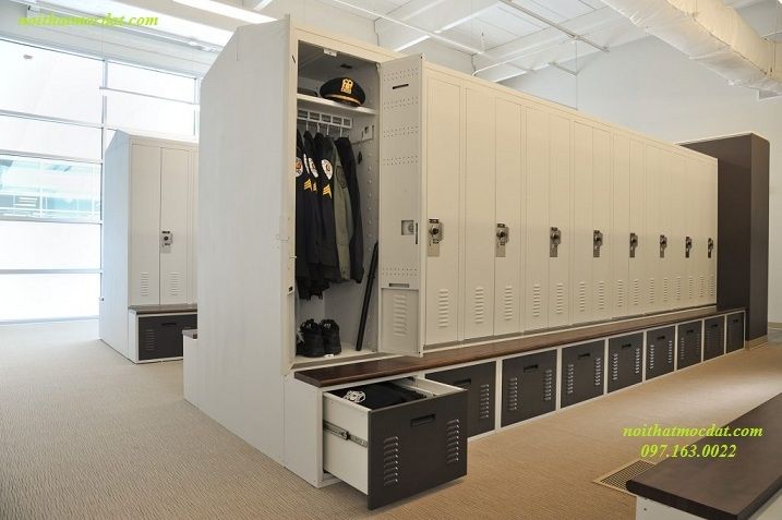 Đóng Tủ Locker Phòng Gym 10 Hệ Thống Locker Cảnh Sát