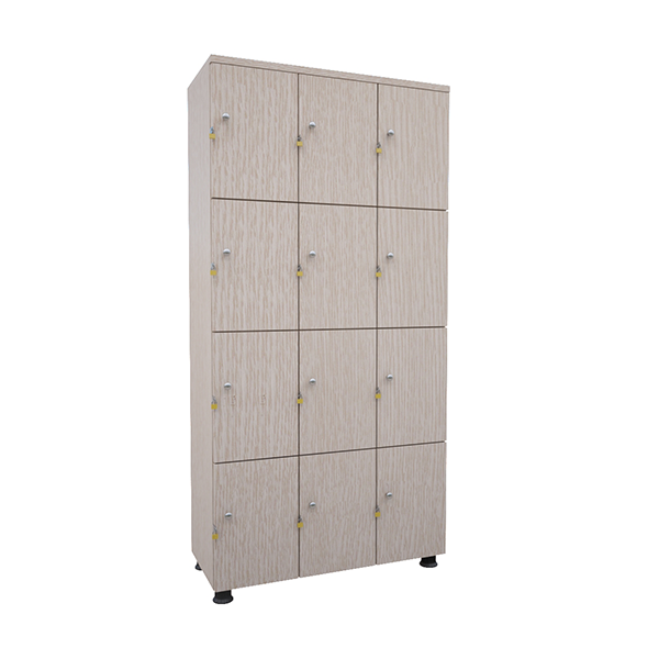 Hình ảnh tủ locker gỗ 12 ngăn