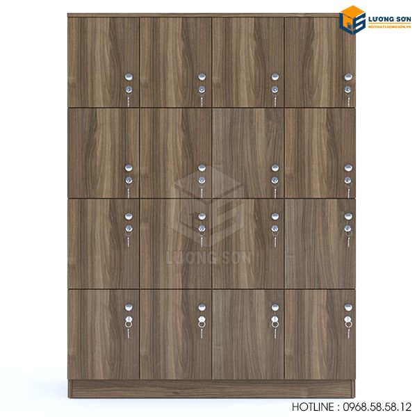 Tủ locker gỗ 16 ngăn