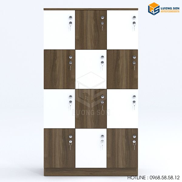 Tủ locker gỗ 12 ngăn