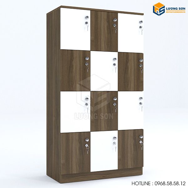 Tủ locker gỗ 12 ngăn