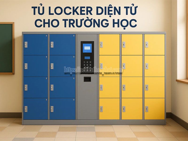 Giải pháp tủ locker điện tử cho trường học