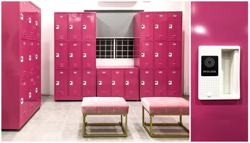 Tủ locker kết hợp công nghệ