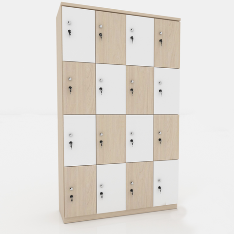 Tủ locker gỗ công nghiệp 2-3 ngăn