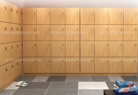 Tủ locker gỗ 16 ngăn