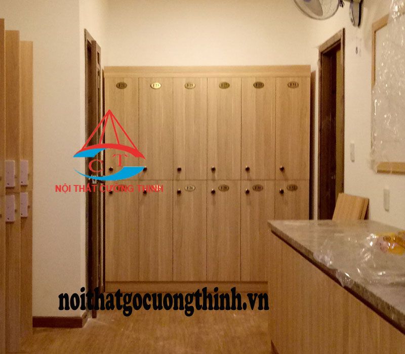 Tủ locker 12 cánh gỗ công nghiệp