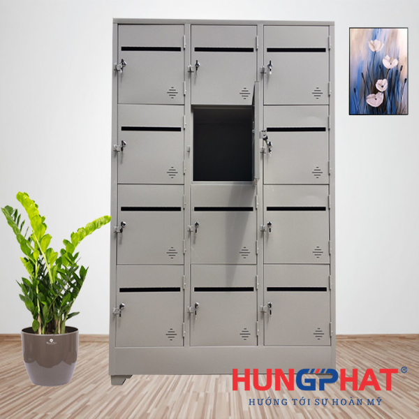 Tủ Locker Cho Chung Cư Đẹp 10 Tủ locker 12 ngăn để thu cho chung cư