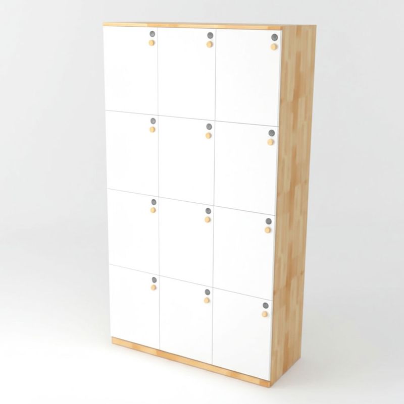 Tủ Locker Shop 5 Tủ locker có khóa số gỗ cao su Nam 1A