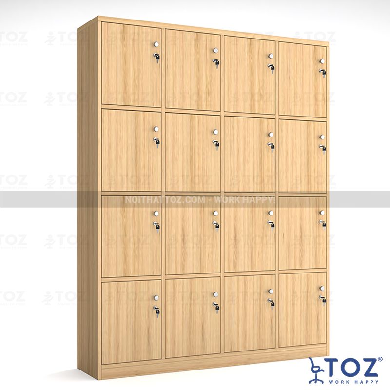 Tủ locker gỗ 16 ô