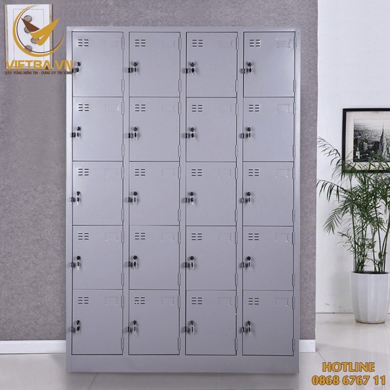 Tủ Locker Nhân Viên Đẹp 9 Tủ locker 20 ngăn cho nhân viên giá rẻ