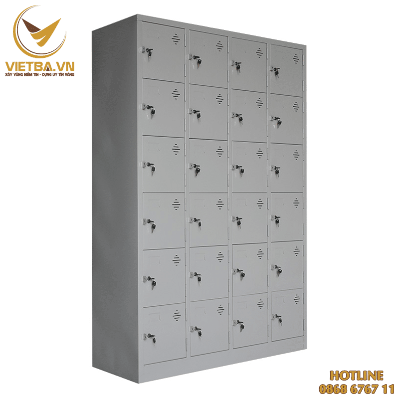 Tủ locker 24 ngăn dùng để đựng đồ nhân viên