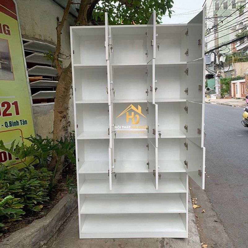 Tủ locker gỗ 4-5 ngăn