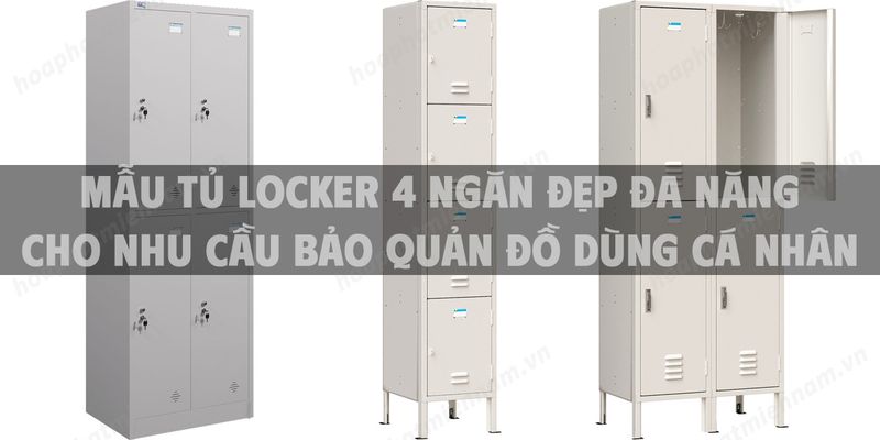 Tủ locker 4 ngăn