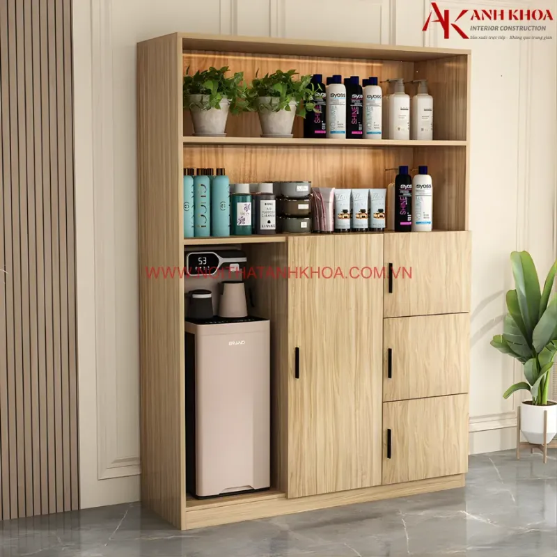 Tủ locker gỗ văn phòng thiết kế hiện đại đa năng