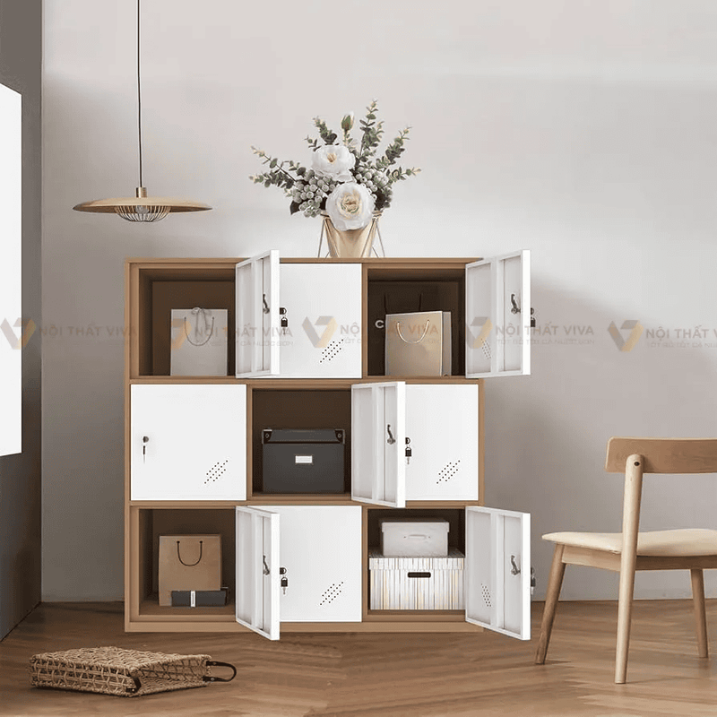 Tủ Locker Gỗ 8 ngăn