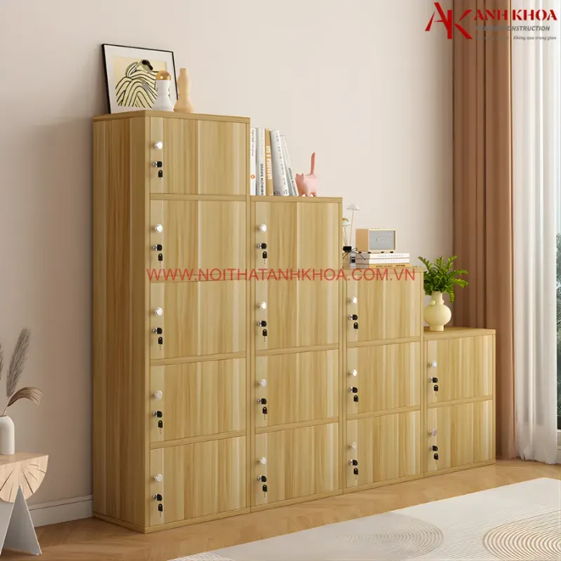 Tủ locker gỗ công nghiệp