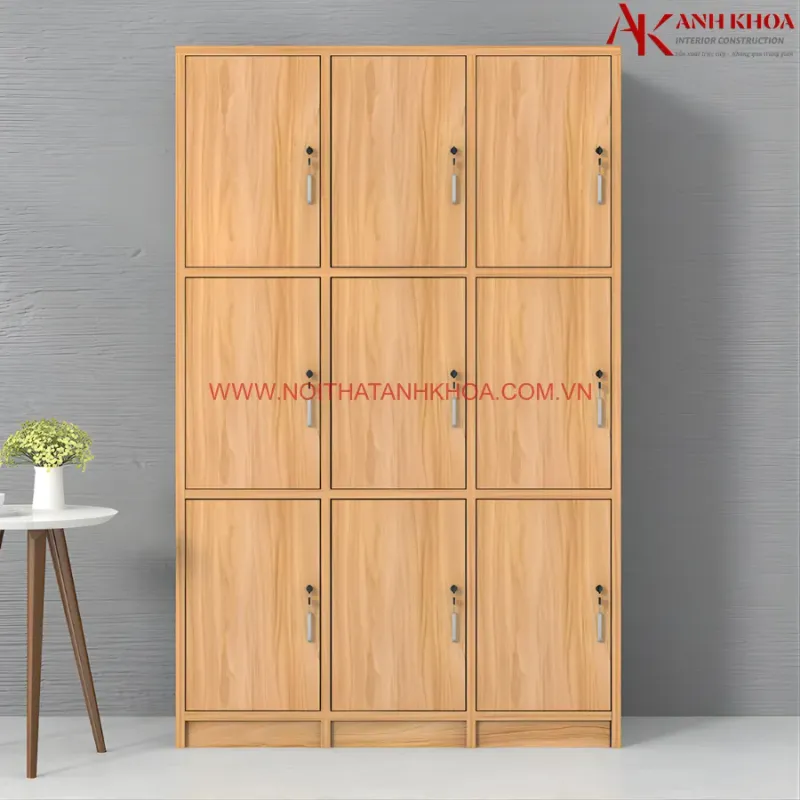Tủ Locker Gỗ Tự Nhiên Cao Cấp