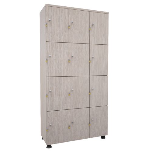 Hình ảnh tủ locker gỗ 12 ngăn