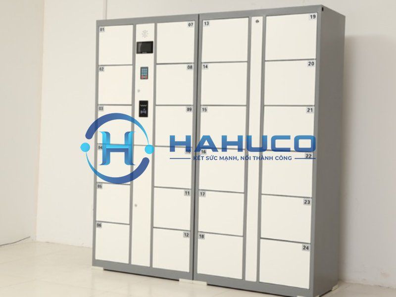 Tủ Locker Nhà Máy 8 Tủ locker thông minh dùng thẻ nhân viên nhà máy