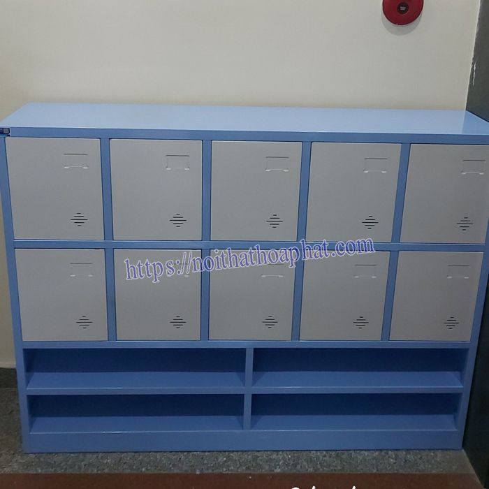 Tủ Locker Để Đồ Bền Đẹp 8 Tủ sắt 10 ngăn TMG984