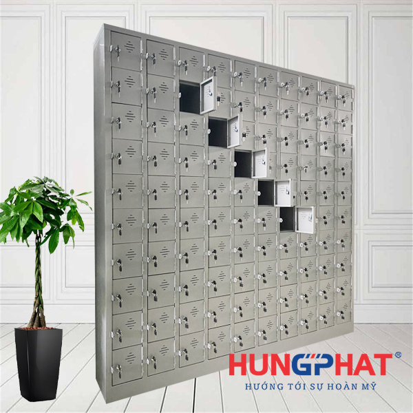 Tủ sắt locker 100 ngăn để điện thoại
