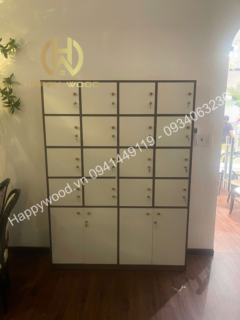 Sản Xuất Tủ Locker MDF 5 Tủ locker gỗ